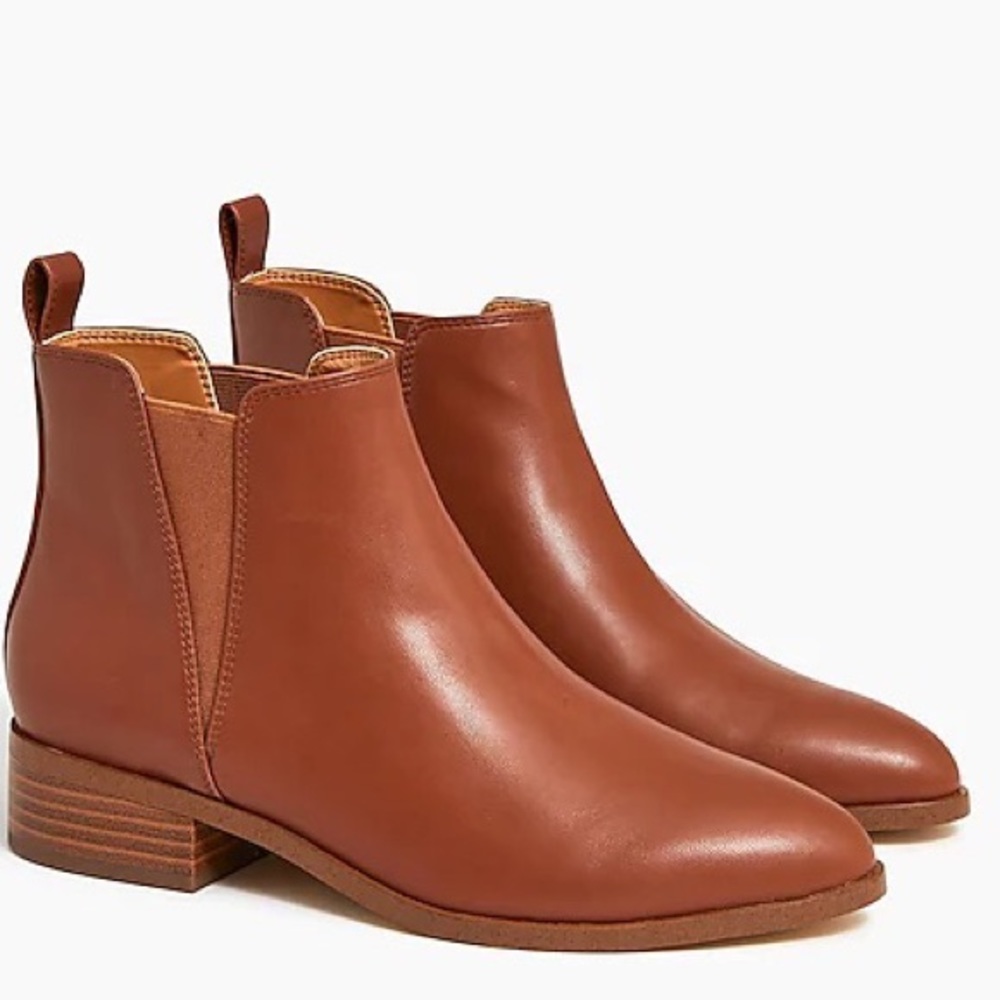 NWT J.Crew Vegan Leather Chelsea Boots